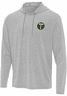 Antigua Portland Timbers Mens Anthracite Changeover Long Sleeve Hoodie