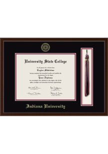 Indiana Hoosiers Delta Tassel Diploma Frame - Wood