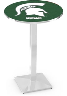 Michigan State Spartans Chrome Square Base Pub Table