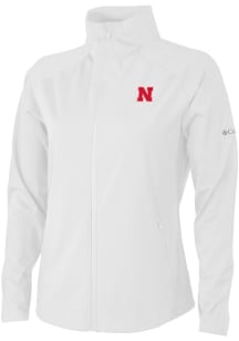 Columbia Nebraska Cornhuskers Womens White Fairway Friends Light Weight Jacket