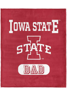 Iowa State Cyclones Dad Silk Touch Fleece Blanket - Cardinal
