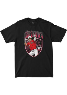 Kenny Ishikawa Georgia Bulldogs Youth Black Badge Fashion Player Tee