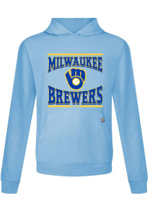 Levelwear Milwaukee Brewers Mens Light Blue Relay Big Brew Hood