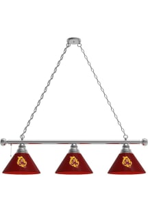 Arizona State Sun Devils Sparky 3 Shade Silver Billiard Lamp