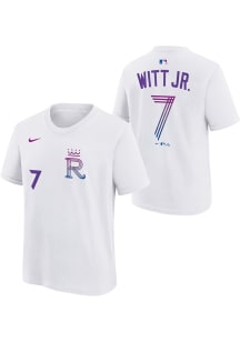 Bobby Witt Jr Kansas City Royals Youth White City Connect NN Player Tee