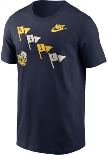 Nike Michigan Wolverines Navy Blue Legacy Flags Short Sleeve T Shirt
