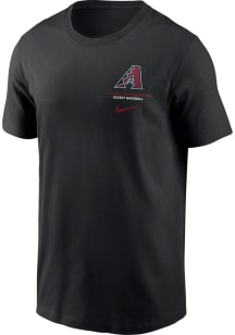 Nike Arizona Diamondbacks Black Primetime 2 Hit Icon Short Sleeve T Shirt