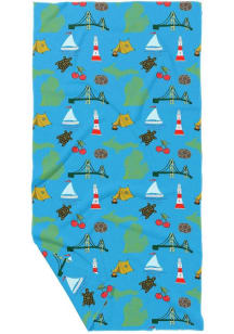 Michigan Emlems of Michigan Towel