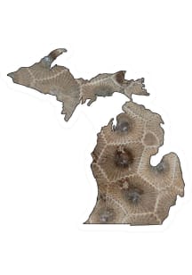 Michigan Petosky Stones Stickers - Brown