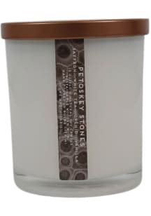 Michigan Petosky Stones 12oz Wooden Wick Brown Candle