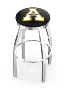 Appalachian State Mountaineers Chrome Pub Stool - Silver