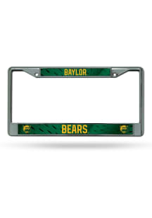 Baylor Bears Decal Chrome License Plate Frame - Silver