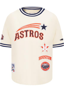 Pro Standard Houston Astros Toddler White Retro Classics Short Sleeve T-Shirt