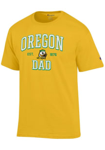 Champion Oregon Ducks Yellow Est Date Dad Jersey Short Sleeve T Shirt