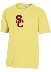Gear For Sports USC Trojans Youth Gold Primary Garment Dyed Short Sleeve T-Shirt