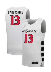 Grant Darbyshire  Nike Cincinnati Bearcats White NIL Name And Number Jersey