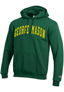Champion George Mason University Mens Green Powerblend Hood Long Sleeve Hoodie