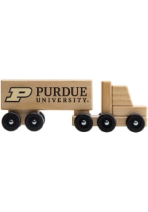 Purdue Boilermakers Wooden Semi Car