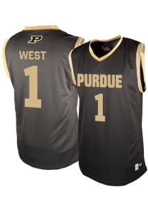 Antione West  Genuine Collective Purdue Boilermakers Black NIL Jersey