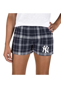 Concepts Sport New York Yankees Womens Ash Ultimate Flannel Shorts
