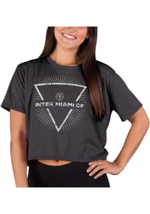 Concepts Sport Inter Miami CF Womens Charcoal Quest Short Sleeve T-Shirt