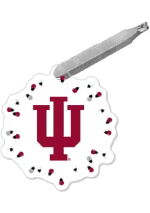 Indiana Hoosiers Acrylic Lights Holiday ROC Ornament - Crimson