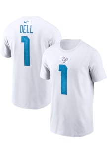 Tank Dell Houston Texans White Rivalry Short Sleeve Player T Shirt