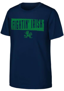 Notre Dame Fighting Irish Youth Navy Blue Tale of the Tape Short Sleeve T-Shirt