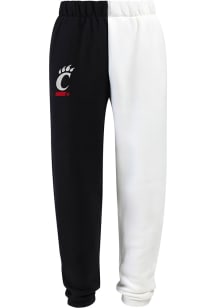Hype and Vice Cincinnati Bearcats Womens Two Tone Colorblock Design White Sweatpants