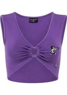 Hype and Vice K-State Wildcats Womens Purple Ring It Crop Tank Top