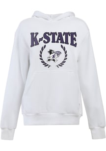 Hype and Vice K-State Wildcats Womens Boyfriend White Sweatpants