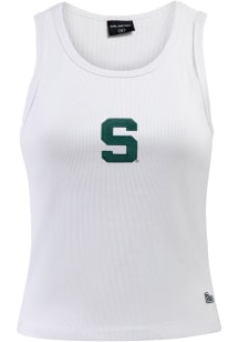 Hype and Vice Michigan State Spartans Womens White MVP Tank Top