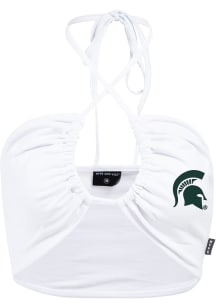 Hype and Vice Michigan State Spartans Womens White Slam Dunk Tank Top