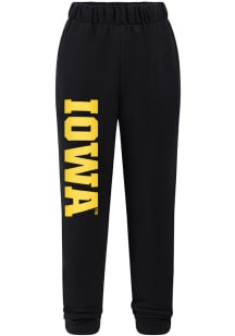Hype and Vice Iowa Hawkeyes Womens Basic Black Sweatpants