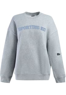 Hype and Vice Sporting Kansas City Womens Grey Offside Crew Sweatshirt