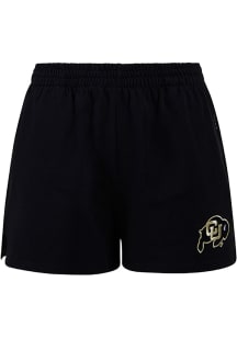 Hype and Vice Colorado Buffaloes Womens Black Fleece Track Shorts