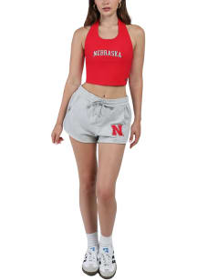 Hype and Vice Nebraska Cornhuskers Womens Grey Comfy Shorts