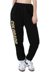 Hype and Vice Colorado Buffaloes Womens Classic Black Sweatpants