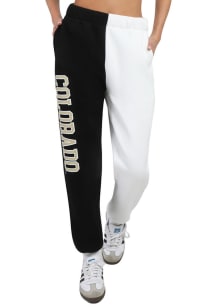 Hype and Vice Colorado Buffaloes Womens Color Block White Sweatpants