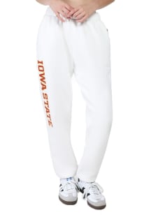 Hype and Vice Iowa State Cyclones Womens Classic White Sweatpants