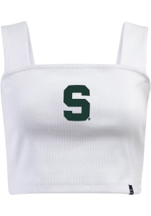 Hype and Vice Michigan State Spartans Womens White Halftime Tank Top
