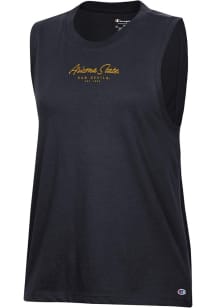 Champion Arizona State Sun Devils Womens Black Muscle Tank Top