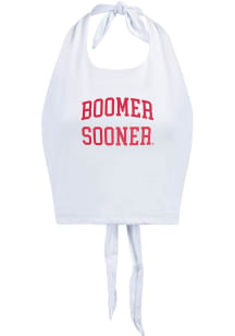 Hype and Vice Oklahoma Sooners Womens White Britney Tank Top