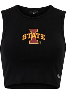 Hype and Vice Iowa State Cyclones Womens Black Cut Off Tank Top