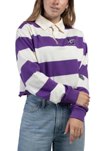 Hype and Vice K-State Wildcats Womens White Rugby LS Tee