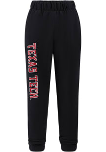 Hype and Vice Texas Tech Red Raiders Womens Classic Black Sweatpants
