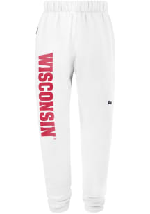 Hype and Vice Wisconsin Badgers Womens Classic White Sweatpants
