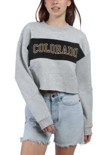 Hype and Vice Colorado Buffaloes Womens Grey Era Crew Sweatshirt