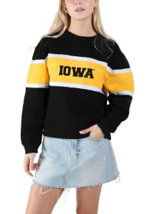 Hype and Vice Iowa Hawkeyes Womens Black Taylor Crew Sweatshirt