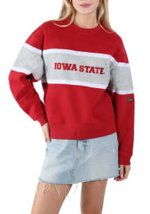 Hype and Vice Iowa State Cyclones Womens Crimson Taylor Crew Sweatshirt